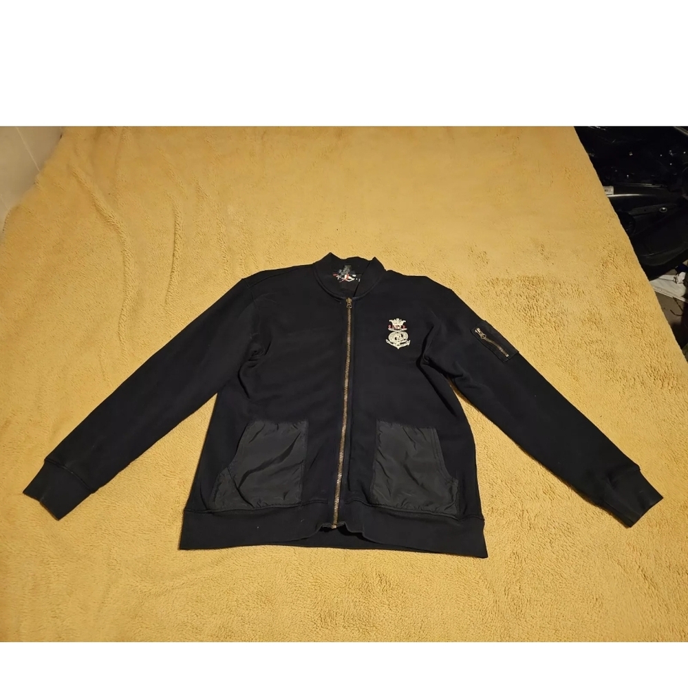 Polo Ralph Lauren Jacket Boys XL 18-20 Blue Flight Bomber Aviator $35obo